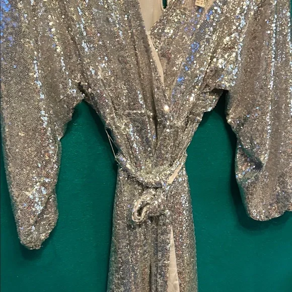 Anthropologie Sequin Wrap dress NWT! - Picture 6 of 12